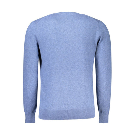 North Sails Blue Cotton Men Sweater NO-32936-S