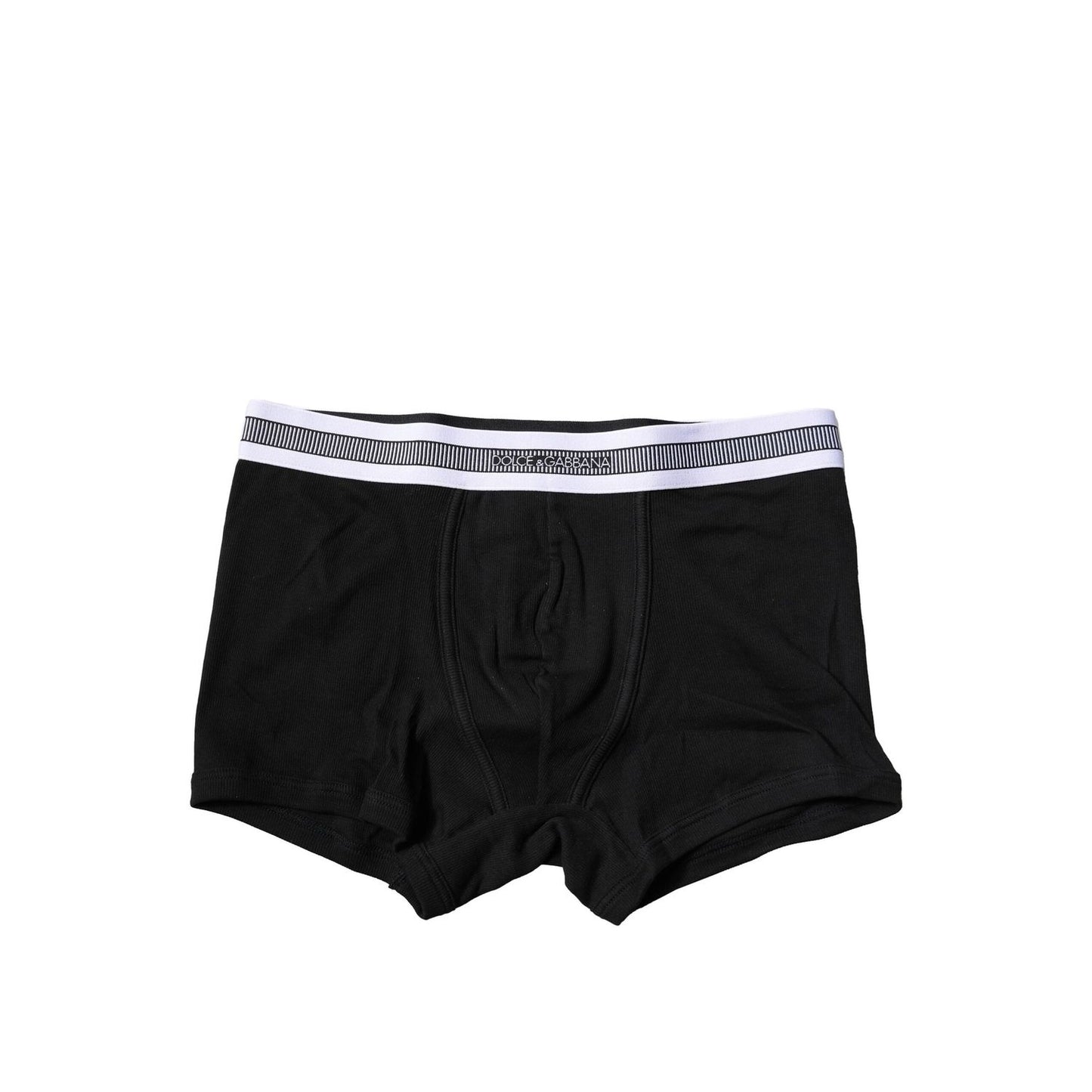 Dolce & Gabbana Black Cotton Stretch Regular Boxer Underwear BIK1281-3
