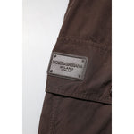 Dolce & Gabbana Brown Cotton Cargo Jogger Men Pants PAN76464-50