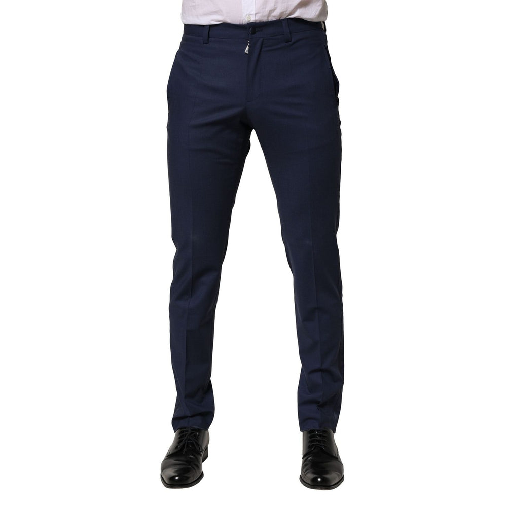 Dolce & Gabbana Dark Blue Wool Dress Formal Pants PAN76481-46