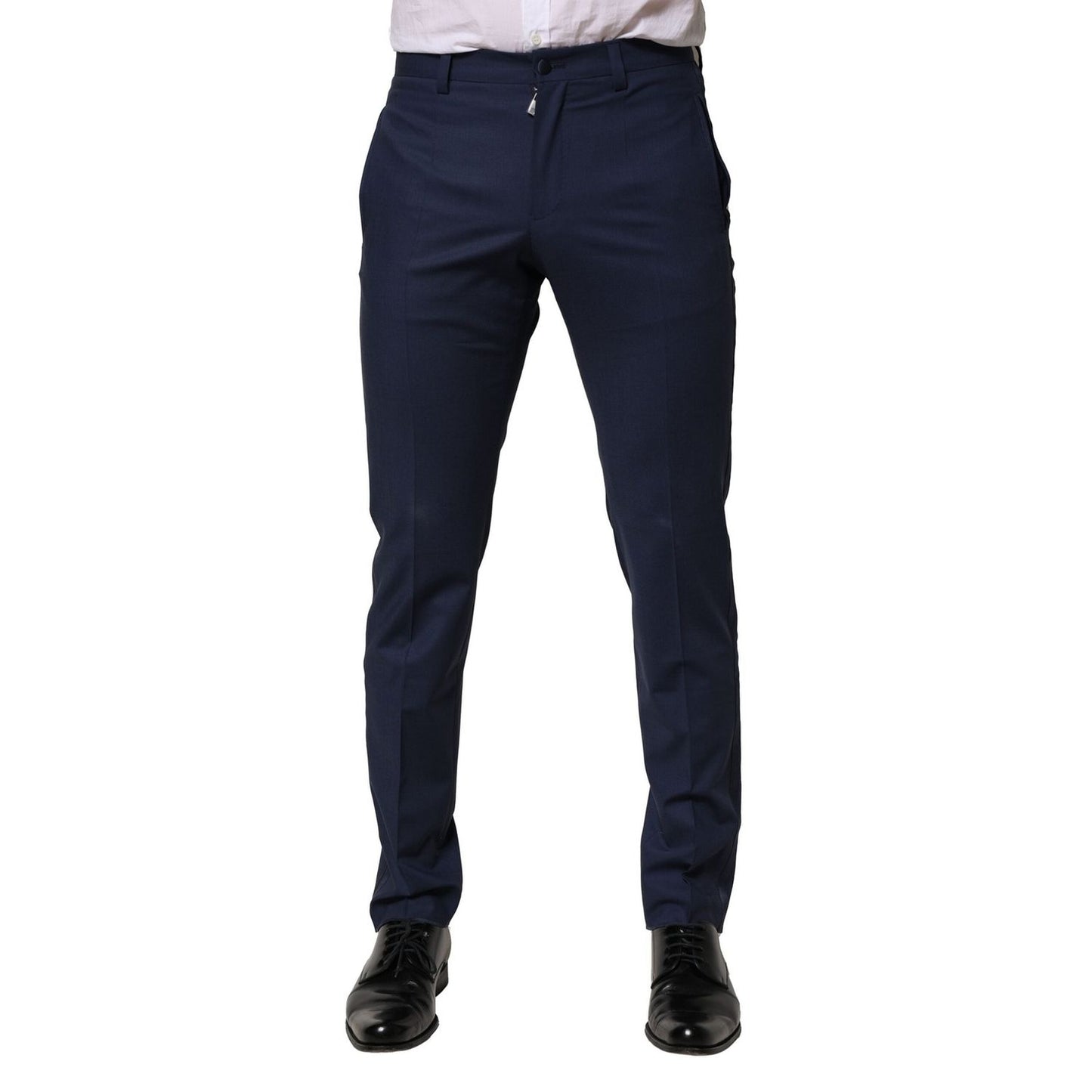 Dolce & Gabbana Dark Blue Wool Dress Formal Pants PAN76481-46