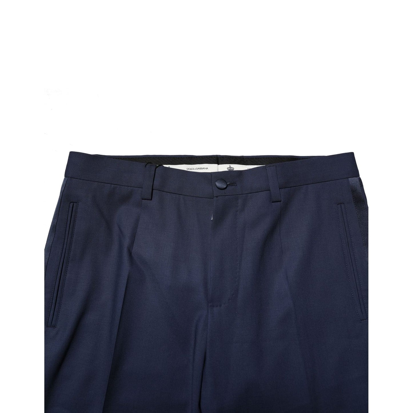 Dolce & Gabbana Dark Blue Wool Dress Formal Pants PAN76481-46