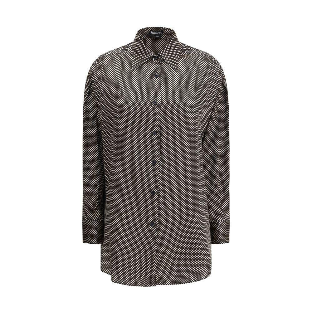 Tom Ford Silk polka dot Shirt TO-CA3211FAP236ZBLAW-IT40 | M