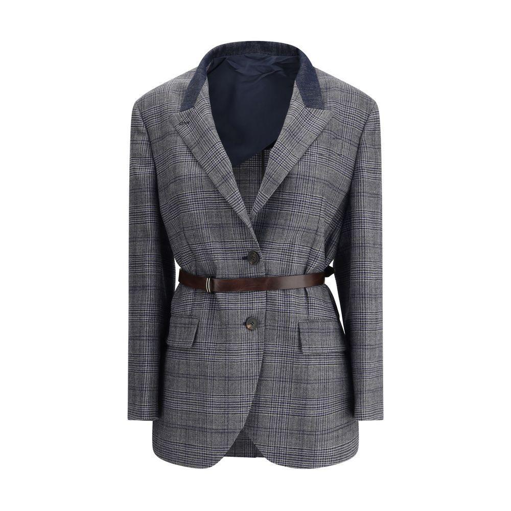 Brunello Cucinelli Prince of Wales pattern Blazer BR-MG5227391PC4227-IT44 | L