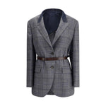 Brunello Cucinelli Prince of Wales pattern Blazer BR-MG5227391PC4227-IT44 | L