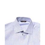 Dolce & Gabbana White Blue Striped Cotton Dress Formal Shirt TSH906783-41
