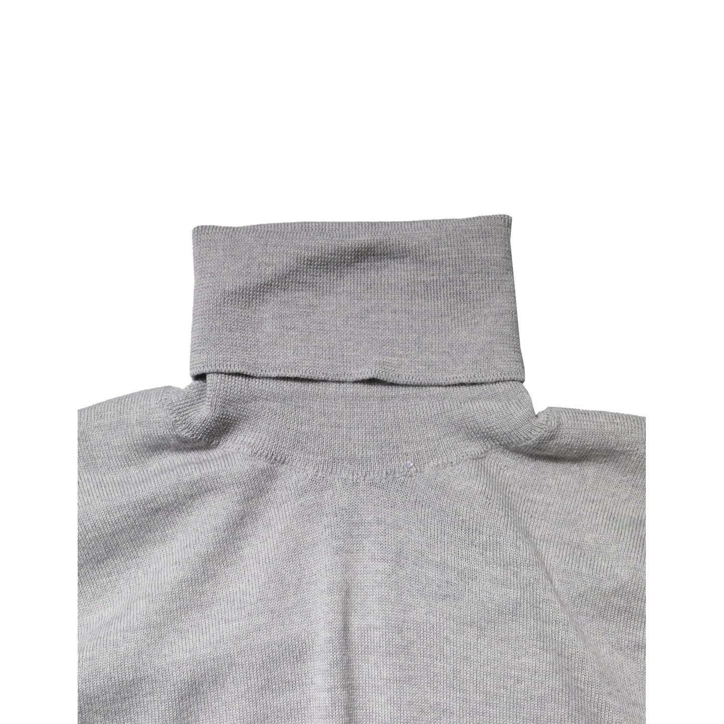 Dolce & Gabbana Gray Long Sleeve Turtleneck Pullover Sweater TSH90526-50