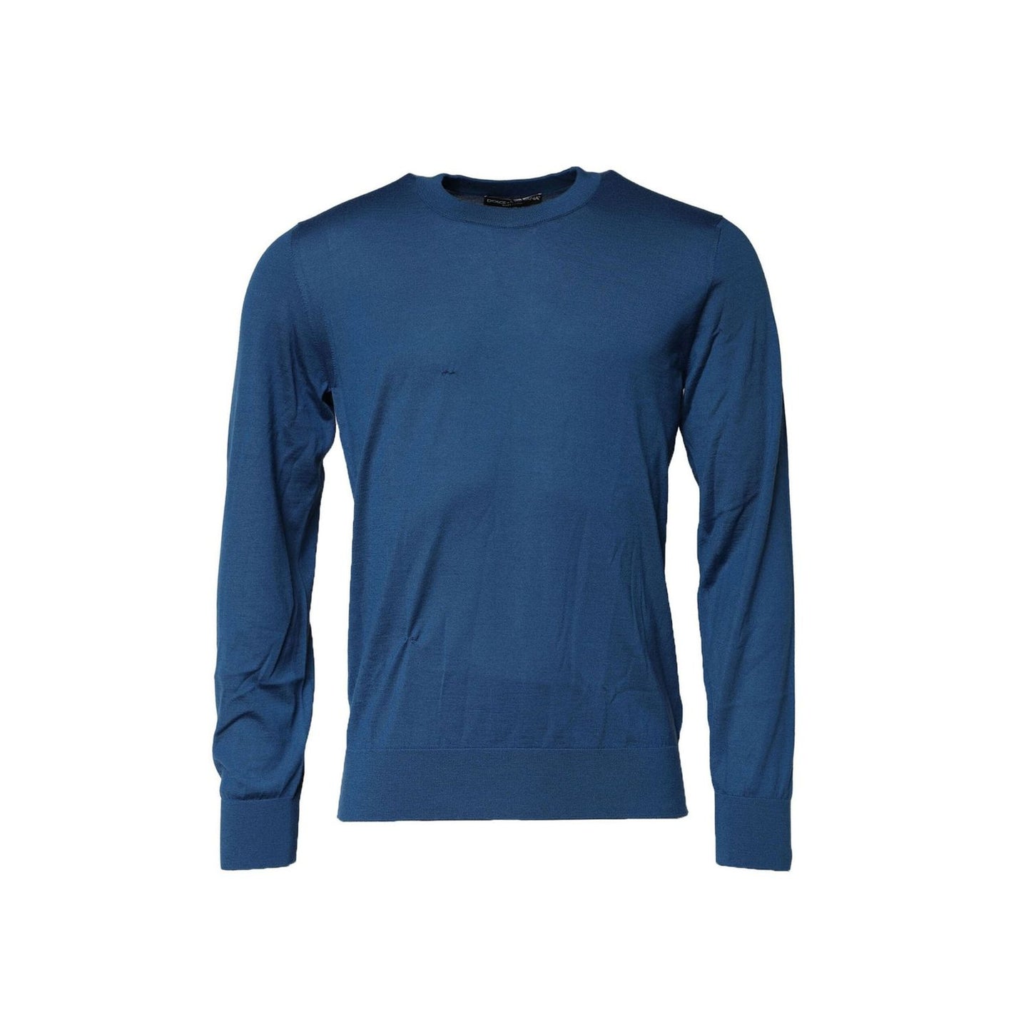 Dolce & Gabbana Blue Cashmere Crew Neck Sweatshirt Sweater TSH90533-48