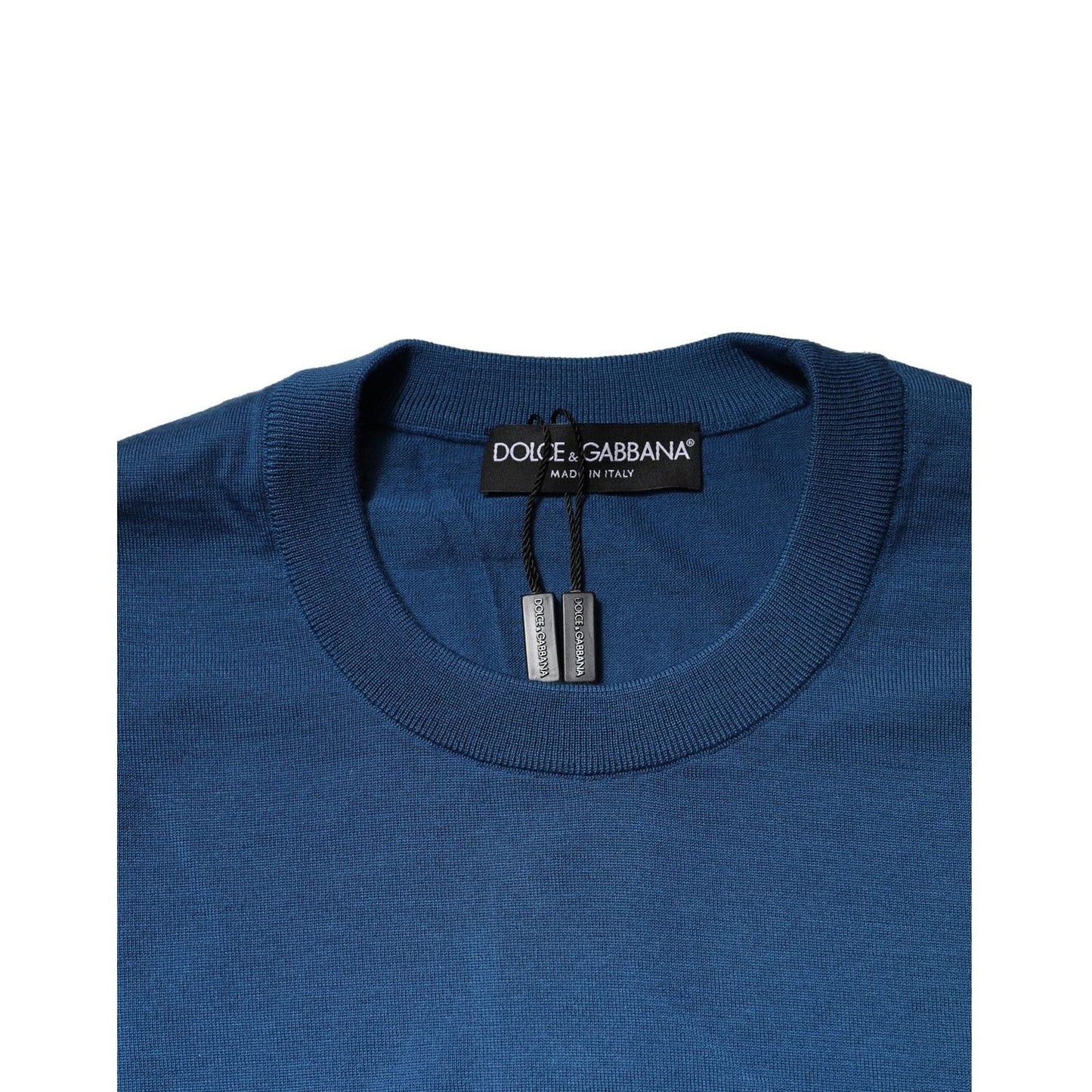Dolce & Gabbana Blue Cashmere Crew Neck Sweatshirt Sweater TSH90533-48