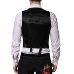 Dolce & Gabbana Gray Wool Dress Formal Men Waistcoat Vest TSH90456-48