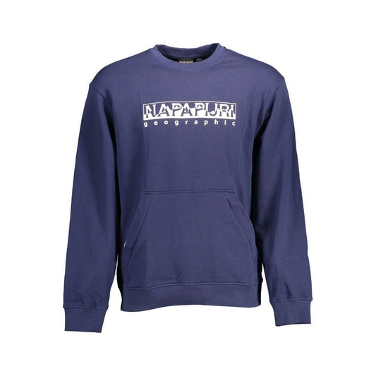 Napapijri Blue Cotton Men Sweater NA-11364-M