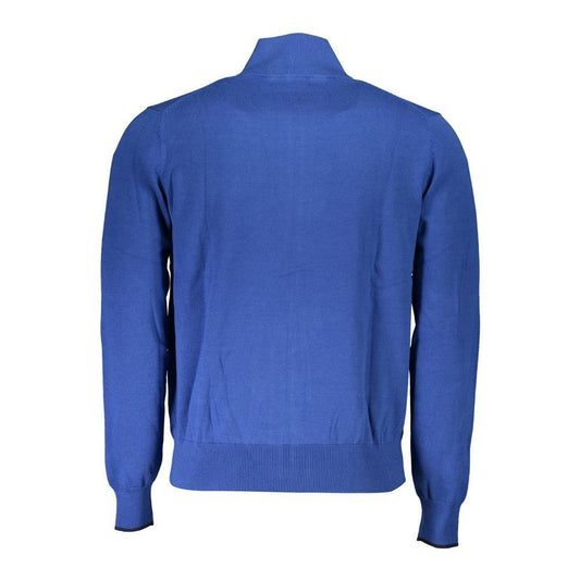 North Sails Blue Organic Cotton Men Sweater NO-20257-XL