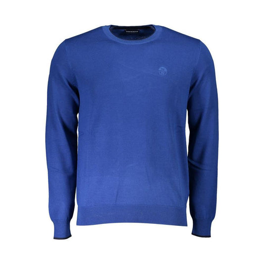North Sails Blue Cotton Men Sweater NO-20258-M