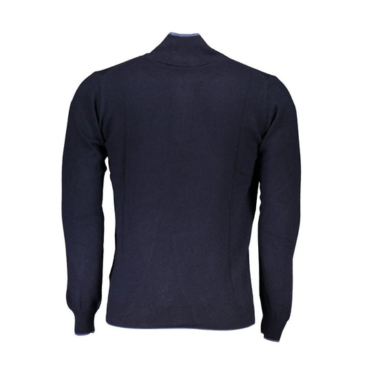 North Sails Blue Polyamide Men Sweater NO-23346-S