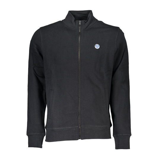 North Sails Black Cotton Men Sweater NO-23377-S