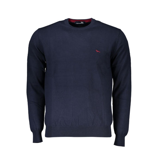 Harmont & Blaine Crew Neck Embroidered Blue Sweater HA-23580-XL