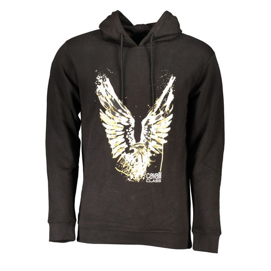 Cavalli Class Black Cotton Men Sweater CA-26778-S