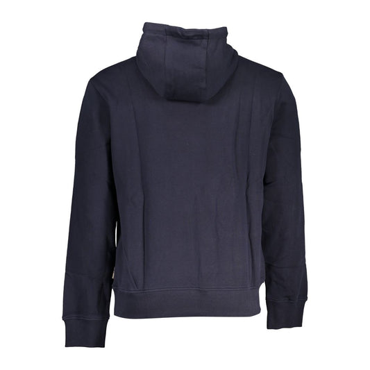 Napapijri Chic Blue Hooded Cotton Sweater for Men NA-28075-S