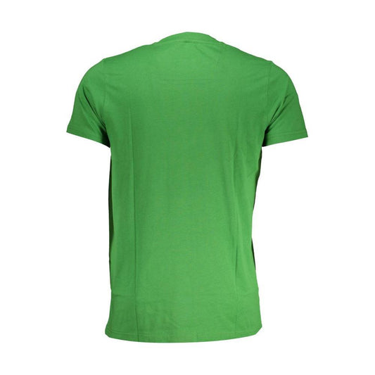 Cavalli Class Green Cotton T-Shirt CA-28581-L