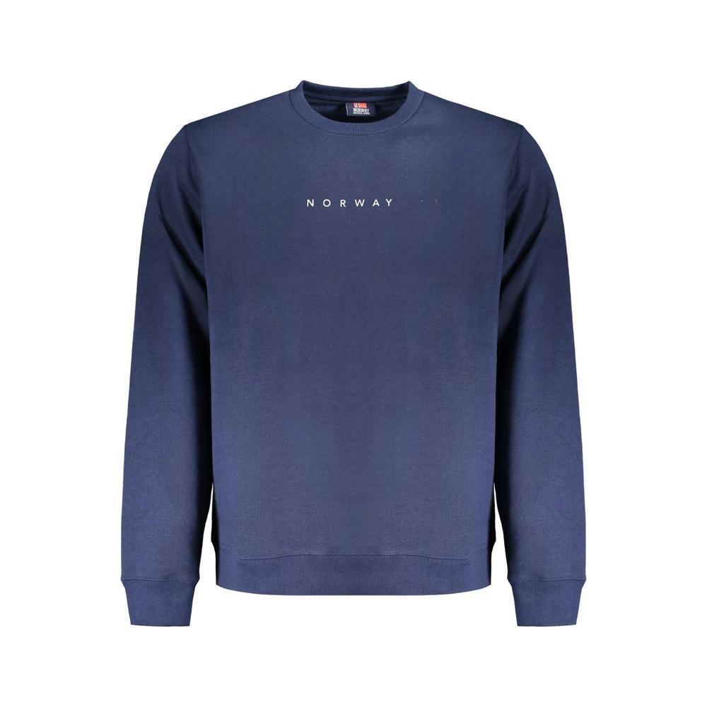 Norway 1963 Blue Cotton Men Sweater NO-31848-XL
