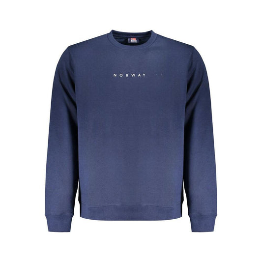 Norway 1963 Blue Cotton Men Sweater NO-31848-XL