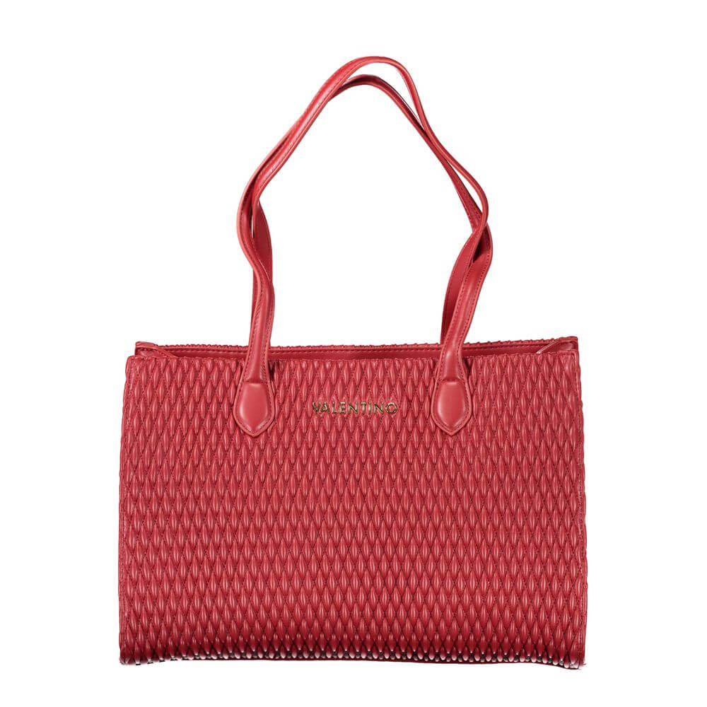 Front view with bag zipped and handles upright.