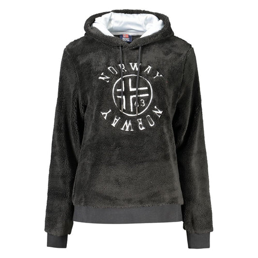 Norway 1963 Black Polyester Women Sweater NO-33178-L