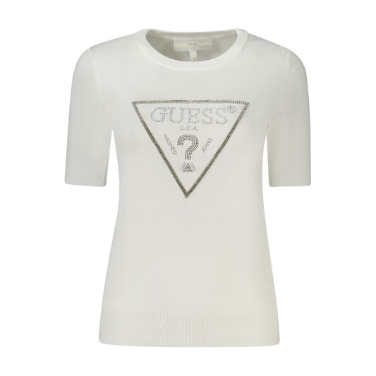 Guess Jeans White Viscose Women Sweater GU-33299-XS