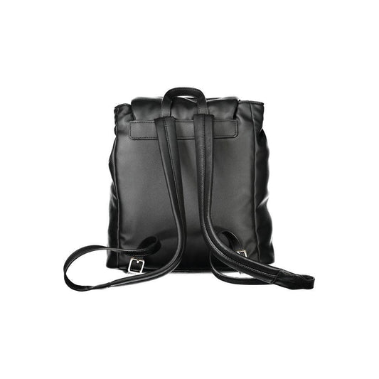 Tommy Hilfiger Black Polyester Women Backpack TO-33668