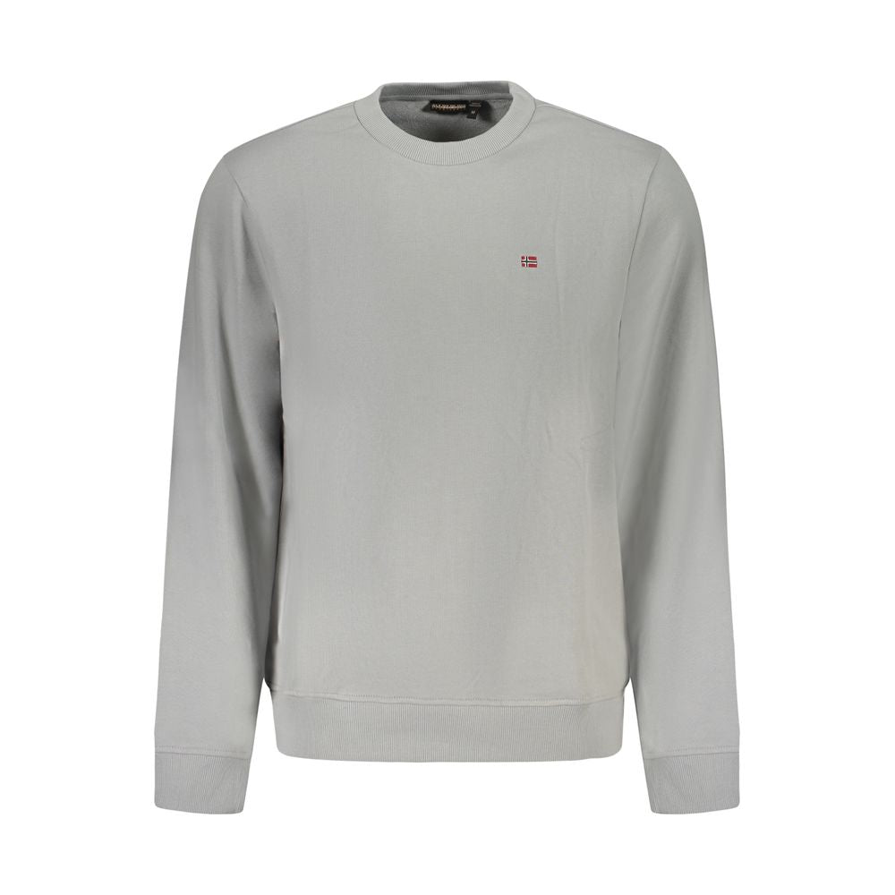 Napapijri Gray Cotton Sweatshirt