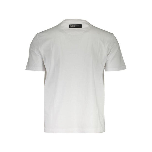 Plein Sport White Cotton Men T-Shirt PL-37167-M
