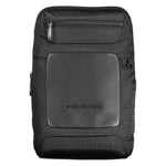 Piquadro Black Recycled Polyethylene Men Shoulder Bag PI-38101