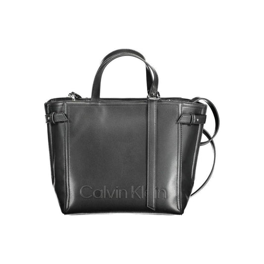 Calvin Klein Black Polyester Women Handbag CA-14464