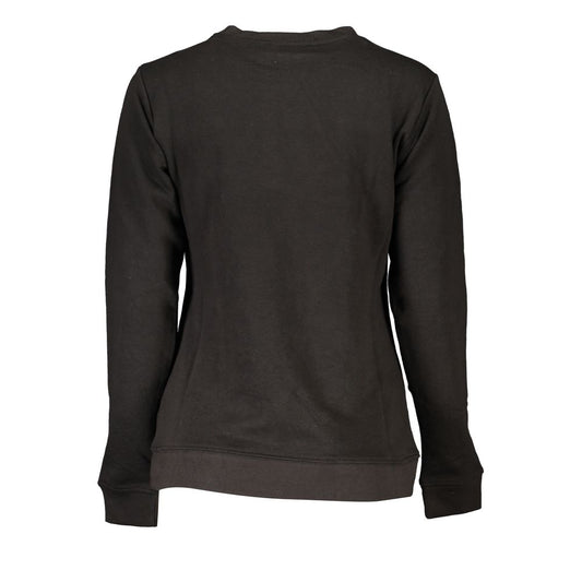 Cavalli Class Black Cotton Sweater CA-26734-XS