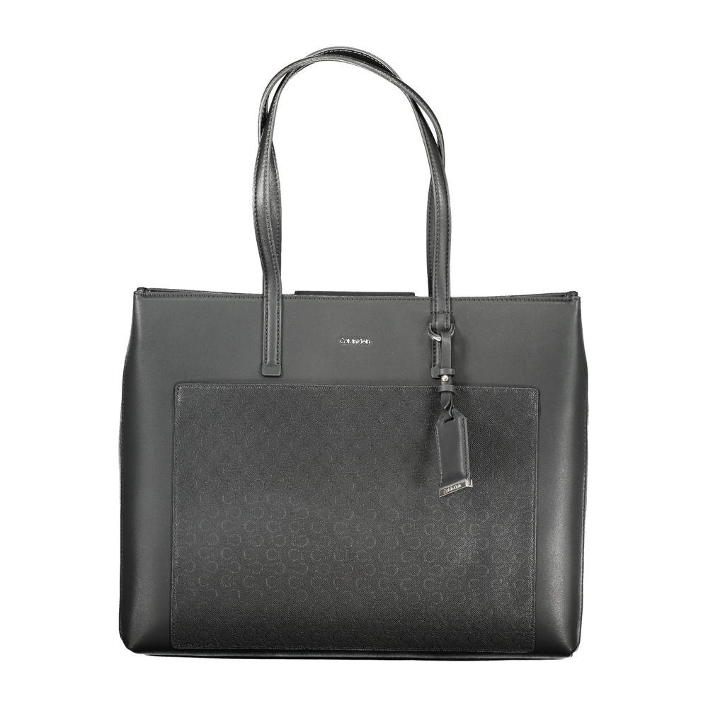 Front view with bag zipped and handles upright.