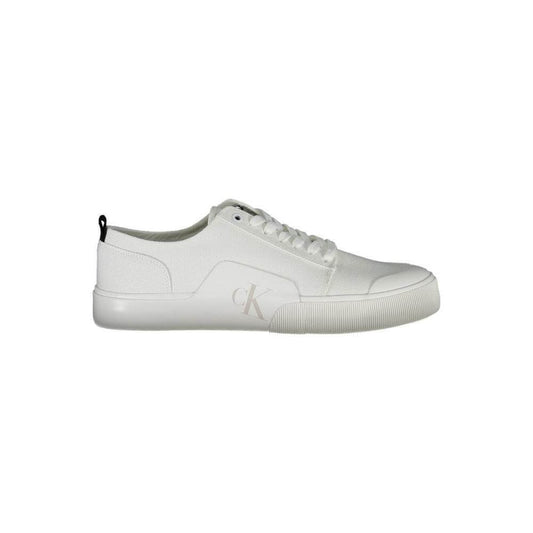 Calvin Klein White Cotton Men Sneaker CA-37308-EU45/US12