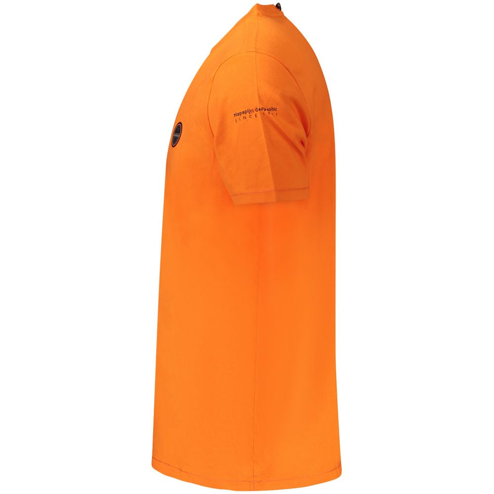 Napapijri Orange Cotton T-Shirt