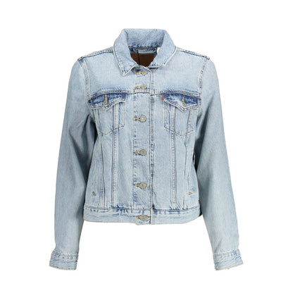 Levi's Blue Cotton Jackets & Coat