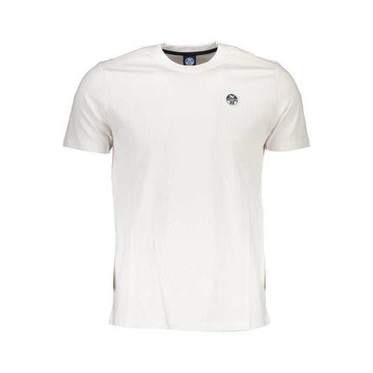 North Sails White Cotton Men T-Shirt NO-37889-XL