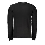 Calvin Klein Sleek Black Crew Neck Sweater with Logo CA-27239-XL