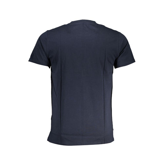 Cavalli Class Blue Cotton T-Shirt CA-28613-XL