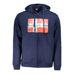 Norway 1963 Blue Cotton Men Hooded Sweater NO-31799-XL