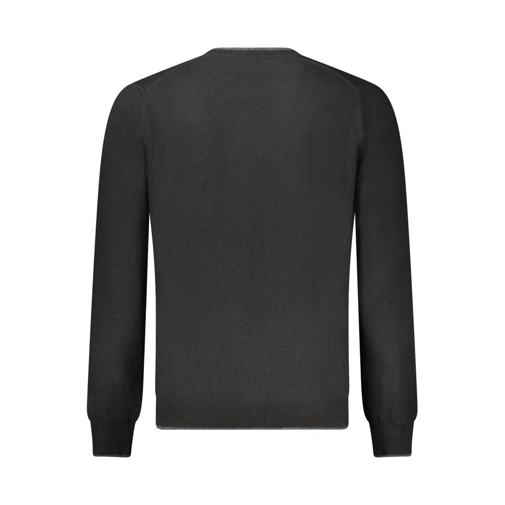 North Sails Black Wool Men Sweater NO-32952-XL