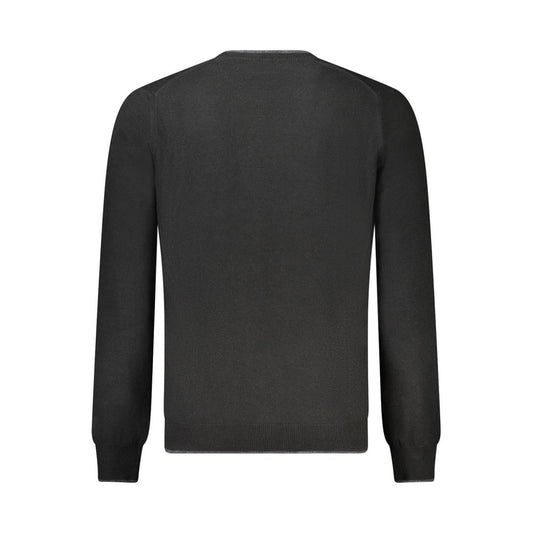 North Sails Black Wool Men Sweater NO-32952-XL
