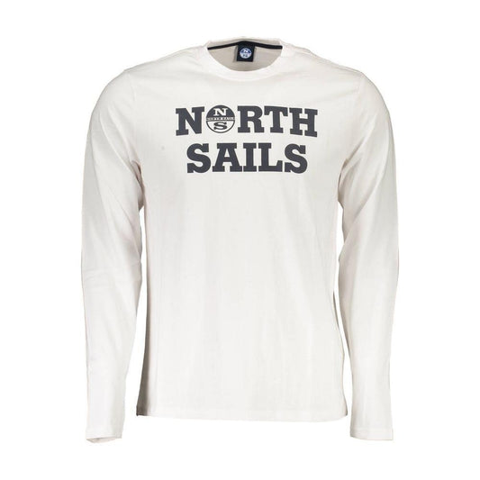 North Sails White Cotton Men T-Shirt NO-37119-XL