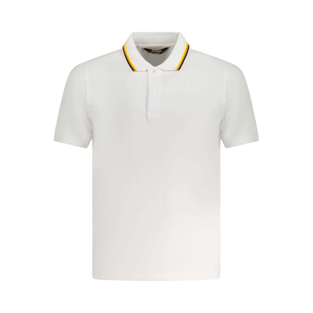 K-WAY White Cotton Polo Shirt KW-38389-S