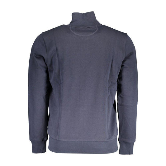 La Martina Blue Cotton Men Sweater LA-17143-S