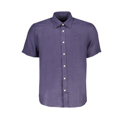 North Sails Blu Linen Men Shirt