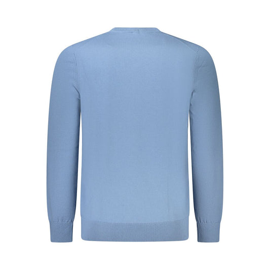 Hugo Boss Light Blue Cotton Men Sweater BO-35298-3XL