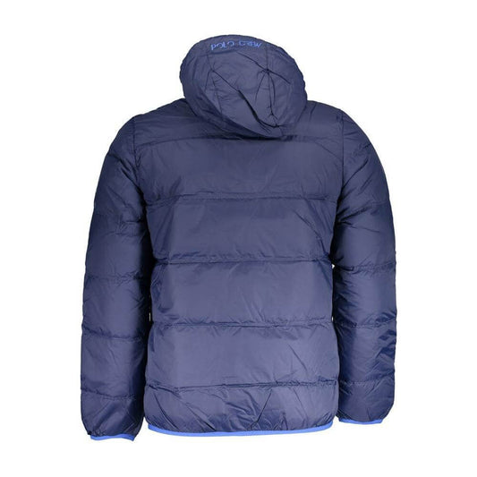 La Martina Blue Polyamide Men Jacket LA-17134-S